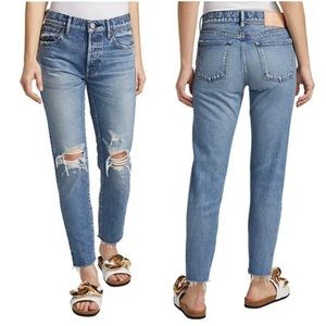 Moussy Visalia tapered vintage jeans blue casual classic style vacation comfy